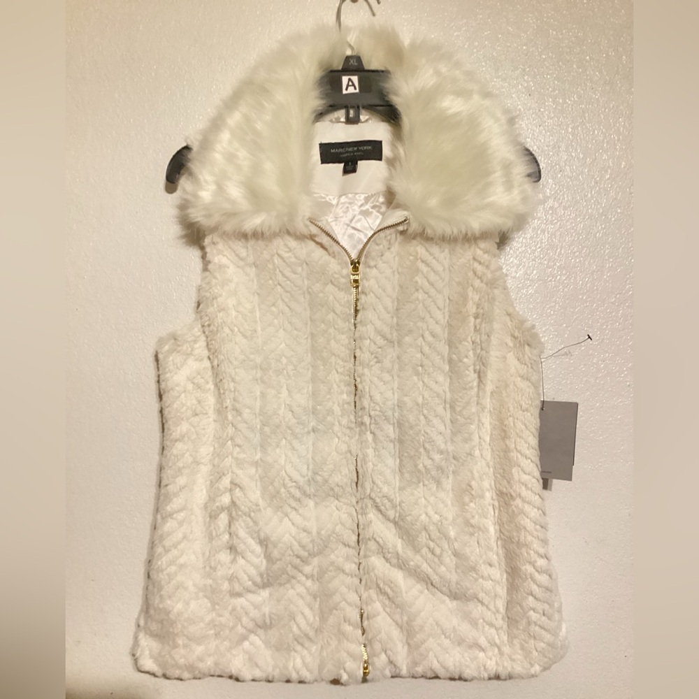 New Marc New York Faux Fur Vest
